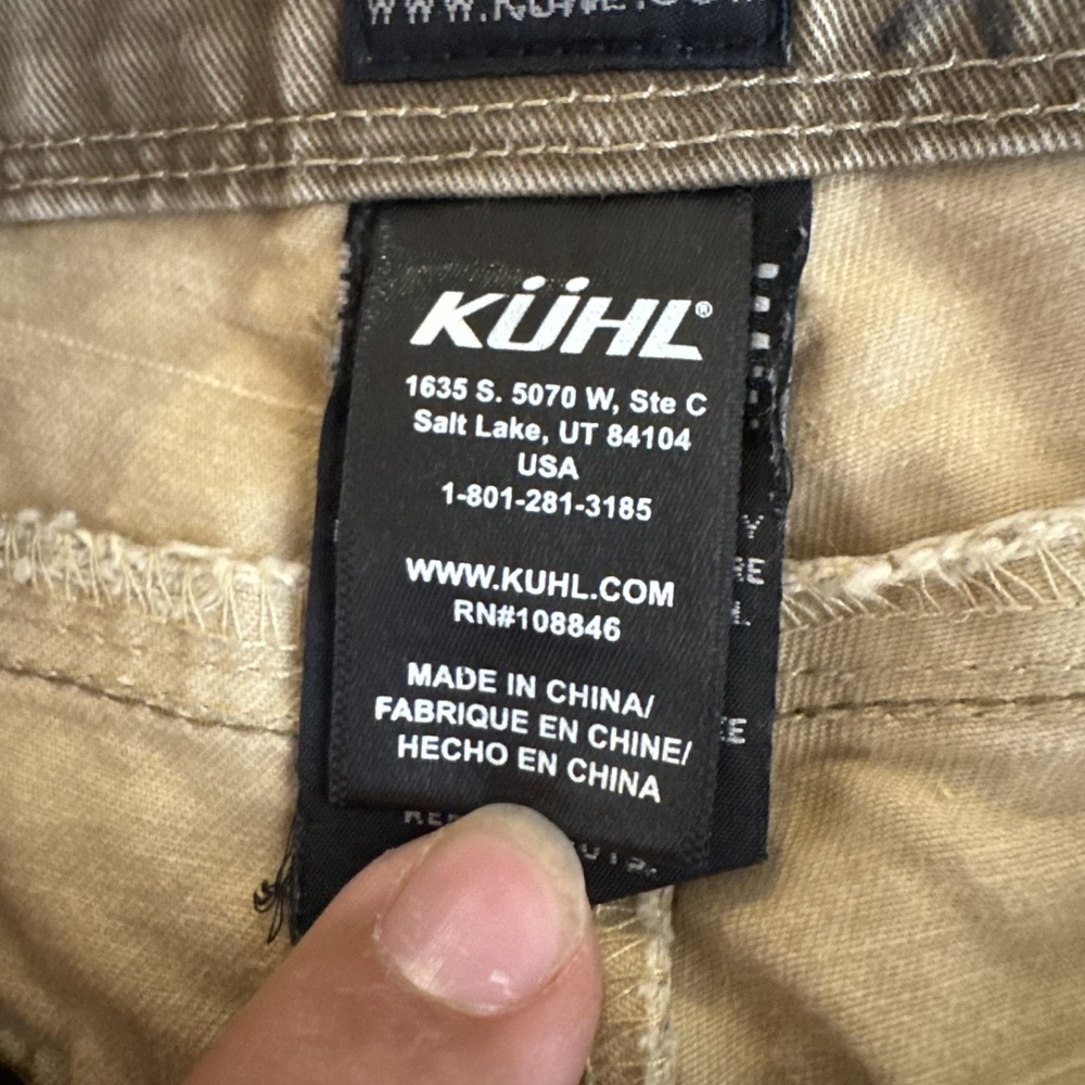 Kuhl Free Rydr Pants Mens 32X30 Brown Vintage Patina Dye Canvas Outdoor Cotton - Picture 3 of 9